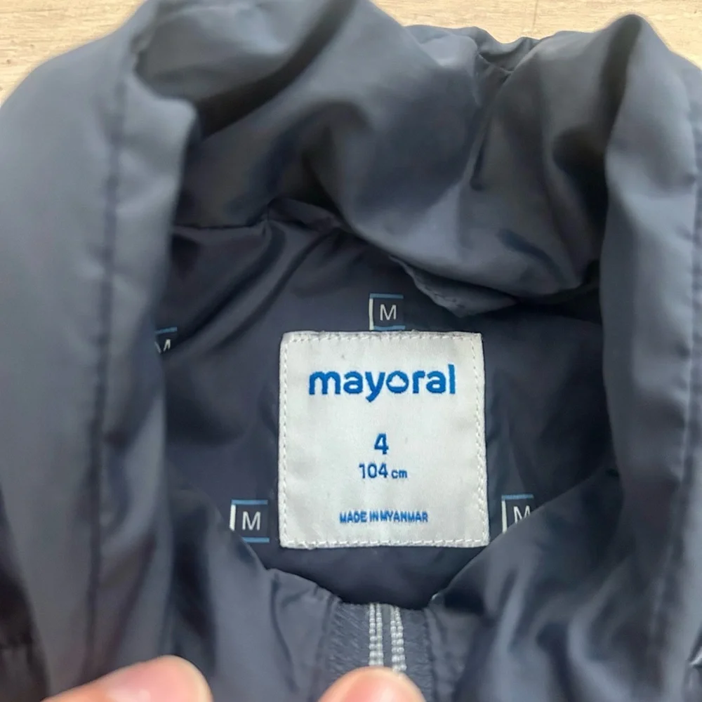 Mayoral boys puffer vest size 4 navy blue - Picture 3 of 4